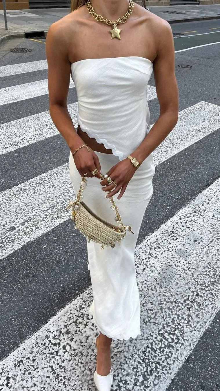 Solara Maxi Skirt - White sold by Billy J product image thumbnail 4