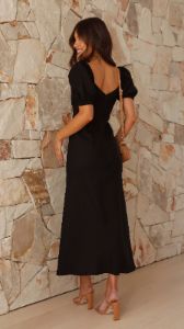 Sadira Midi Dress - Black sold by Billy J