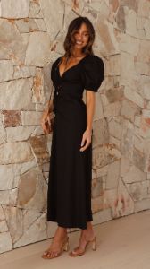 Sadira Midi Dress - Black sold by Billy J