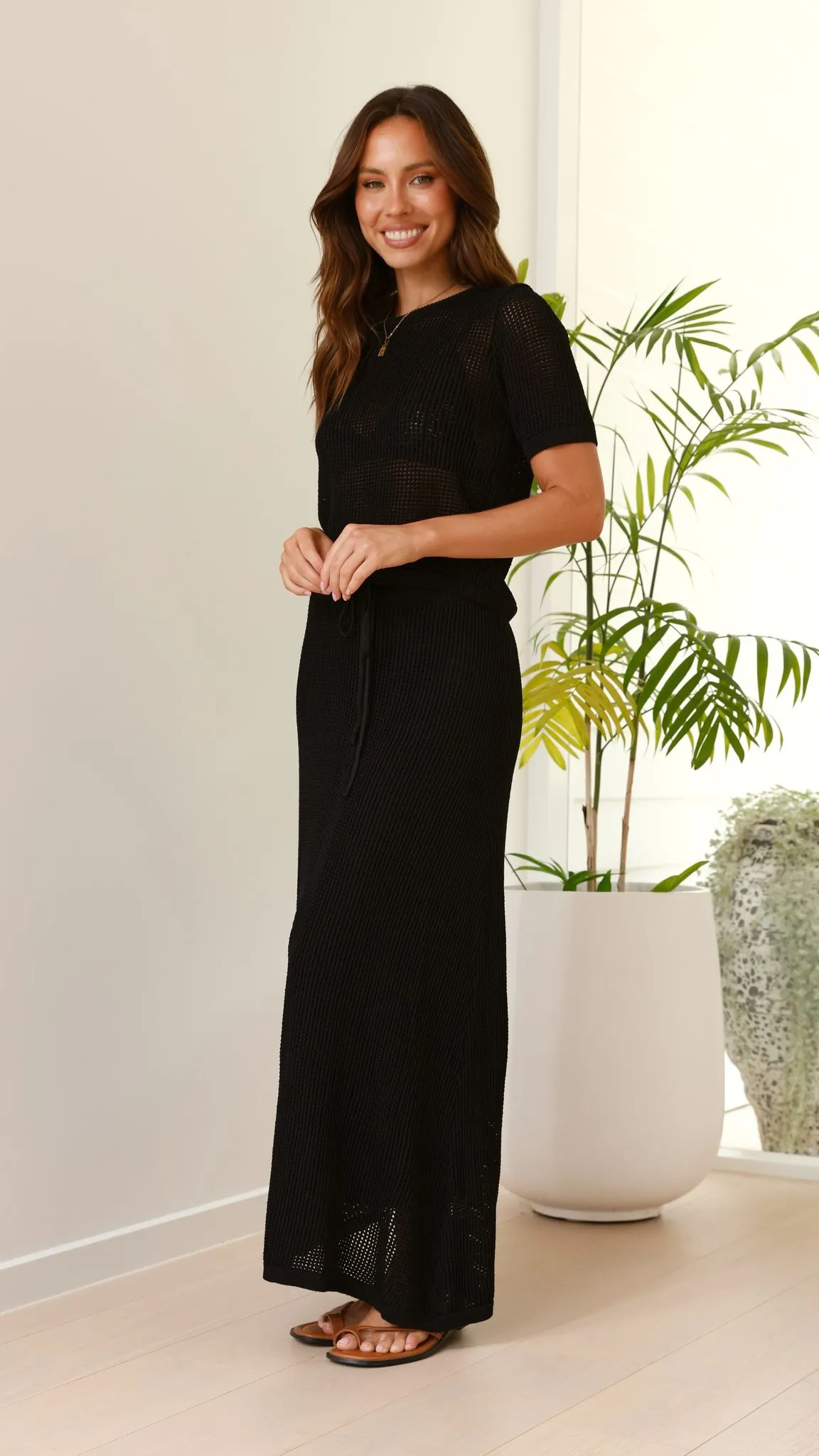Dacian Knit Maxi Skirt - Black sold by Billy J product image thumbnail 2