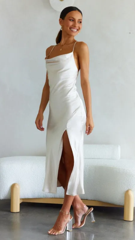 Scarlette Midi Dress - Champagne sold by Billy J
