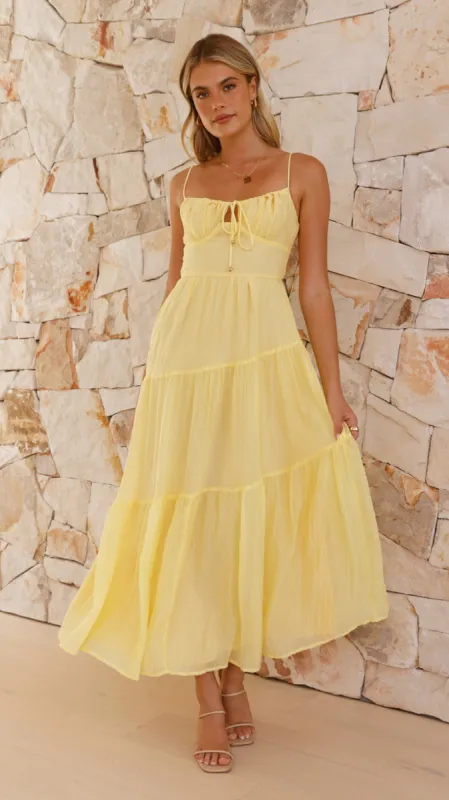 Cove Maxi Dress - Yellow sold by Billy J
