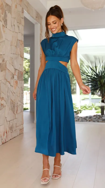 Cindie Midi Dress - Teal sold by Billy J