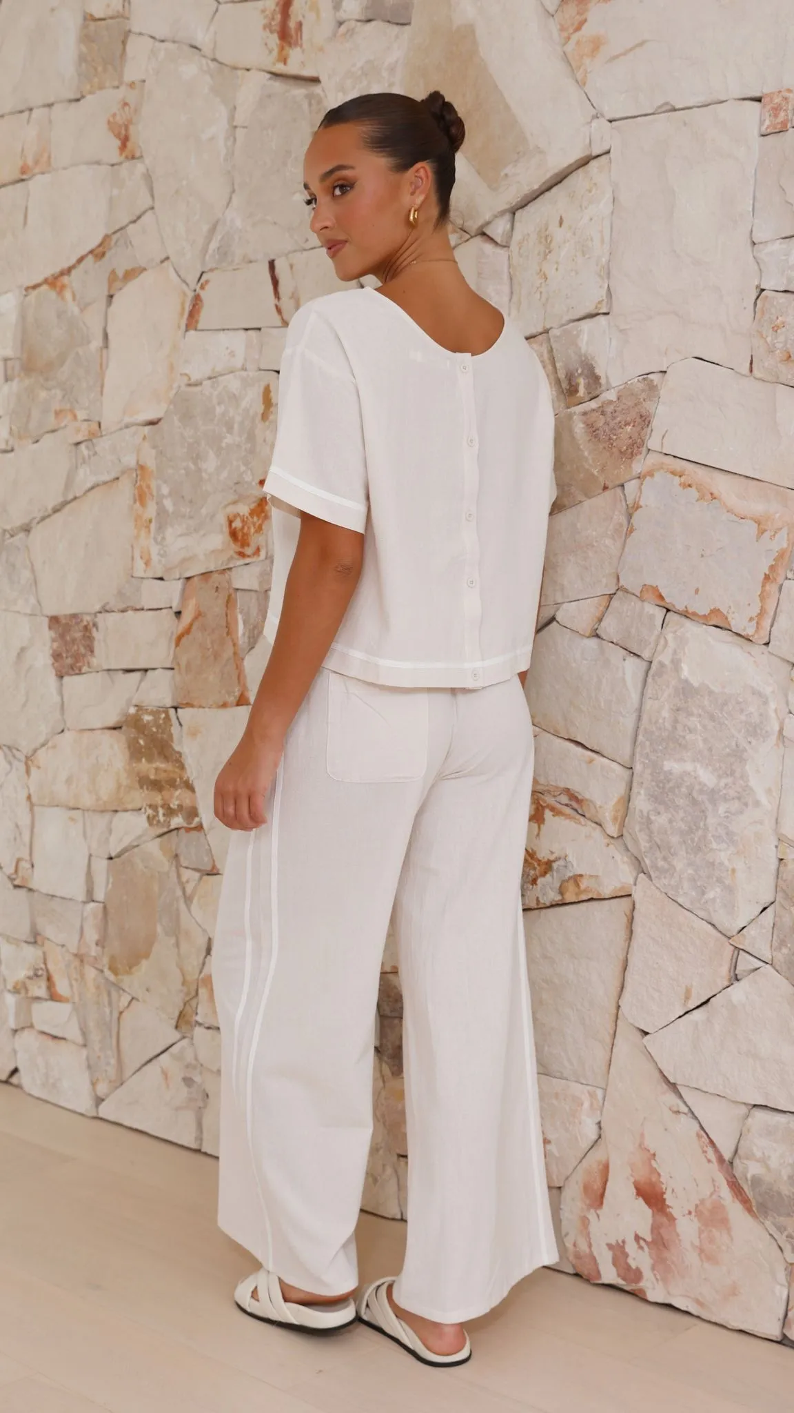 Morgan Pants - Cream sold by Billy J product image thumbnail 2
