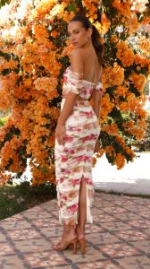 Kylie Crop Top - Pink Floral sold by Billy J