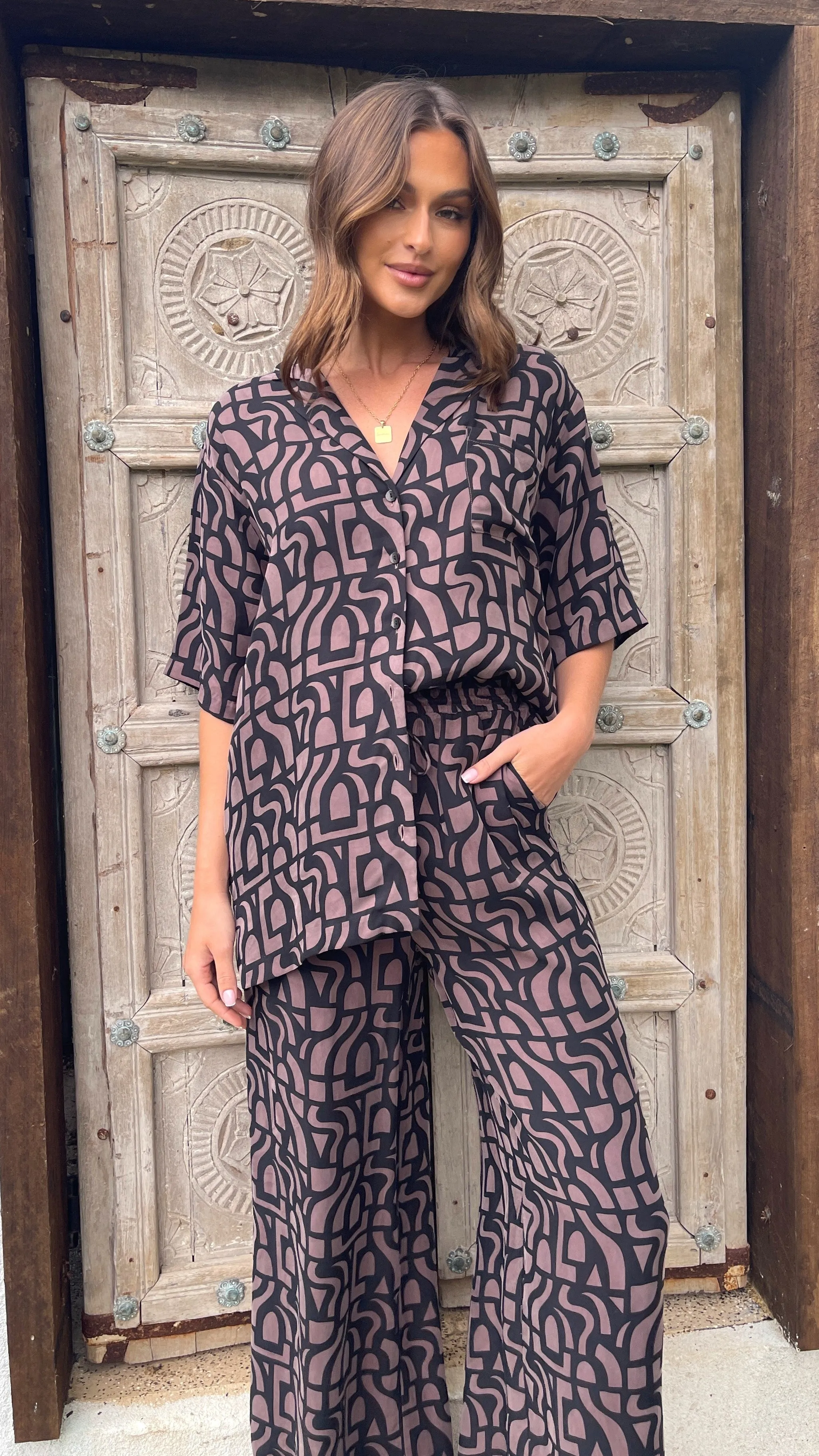 Yves Cupro Pant - Goya Print sold by Billy J product image thumbnail 2