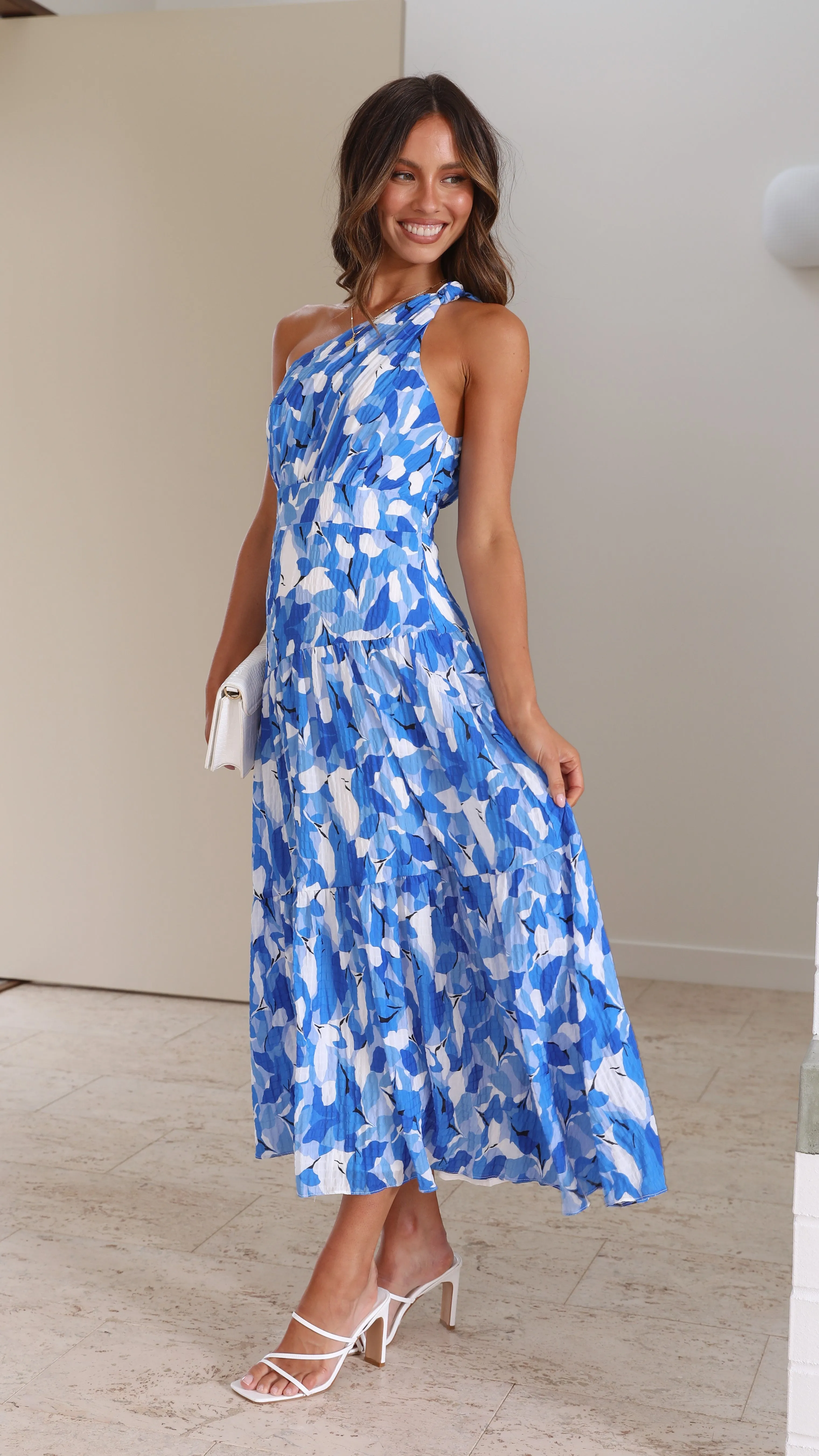 Jayma Maxi Dress - Blue Floral Print sold by Billy J product image thumbnail 5