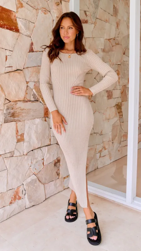 Kaavia Midi Dress - Nude sold by Billy J