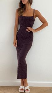 Xin Maxi Dress - Cola sold by Billy J