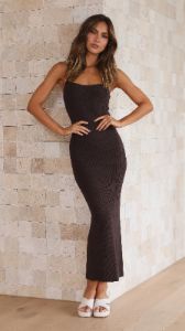 Xin Maxi Dress - Cola sold by Billy J
