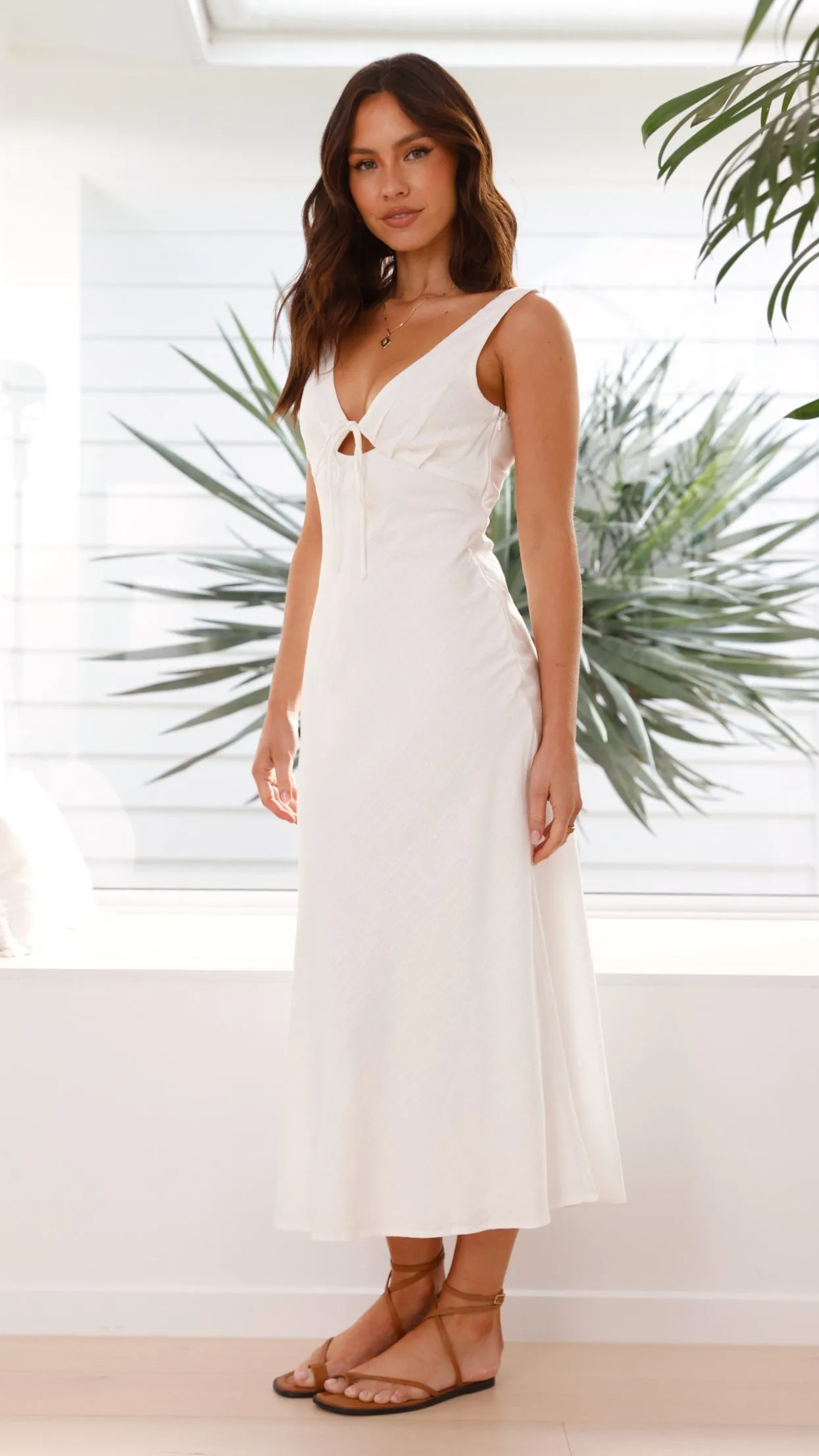 Lola Midi Dress - White sold by Billy J product image thumbnail 3