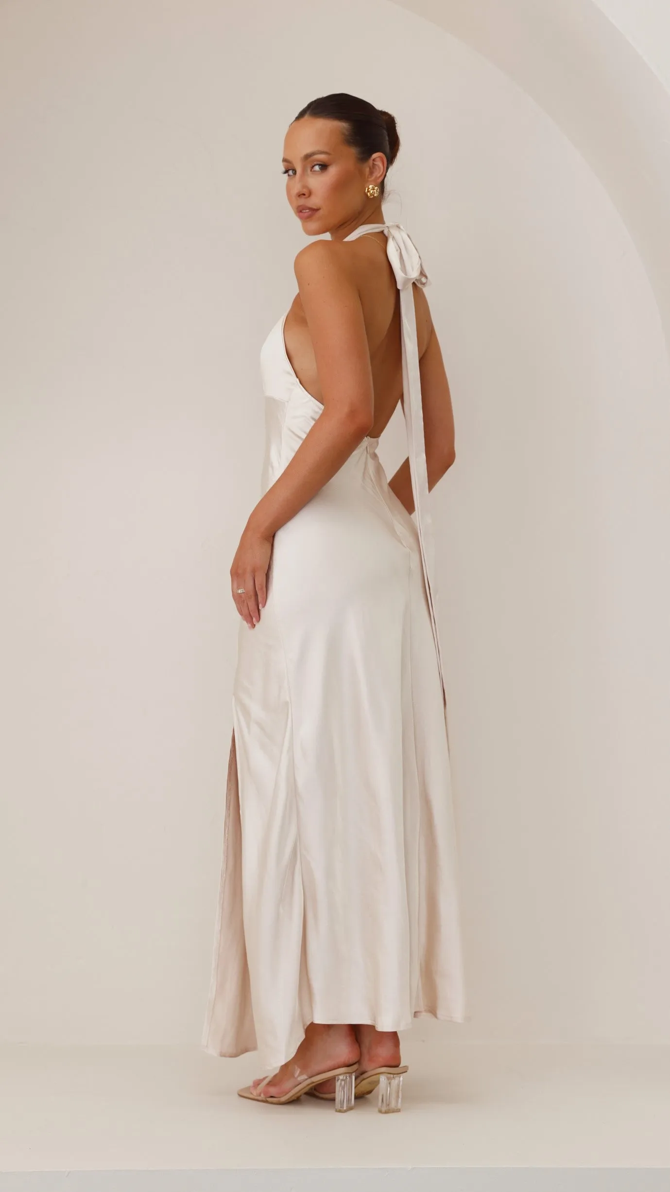 Amalia Maxi Dress - Champagne sold by Billy J product image thumbnail 3