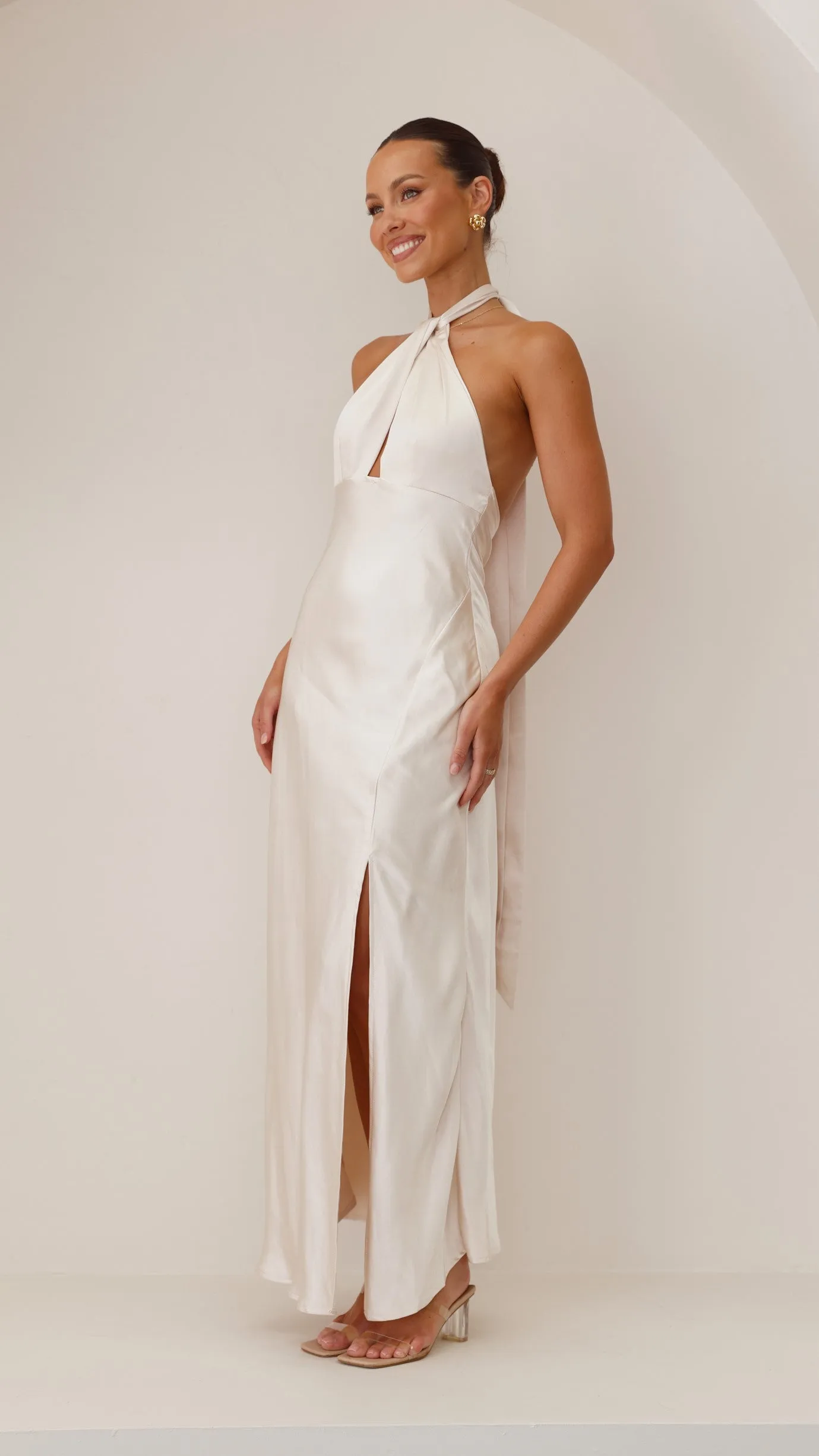 Amalia Maxi Dress - Champagne sold by Billy J product image thumbnail 2