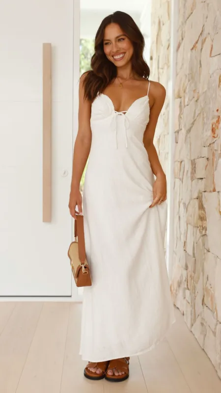 Coco Maxi Dress - White sold by Billy J