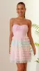Sharpay Mini Dress - Pink Multi sold by Billy J