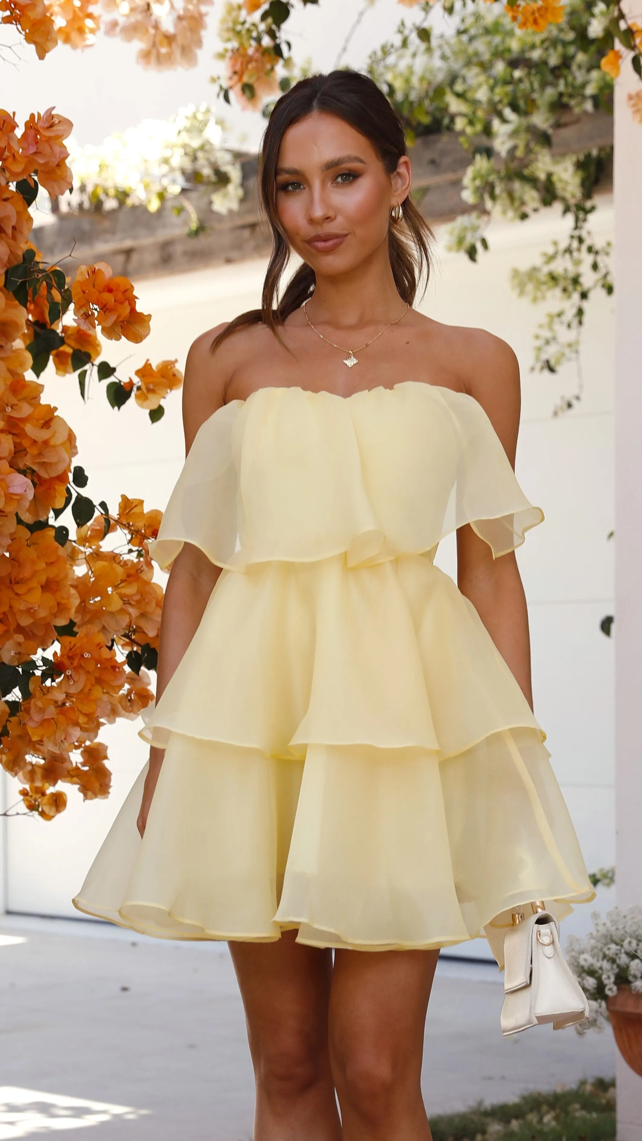 Fantasia Mini Dress - Yellow sold by Billy J product image thumbnail 4