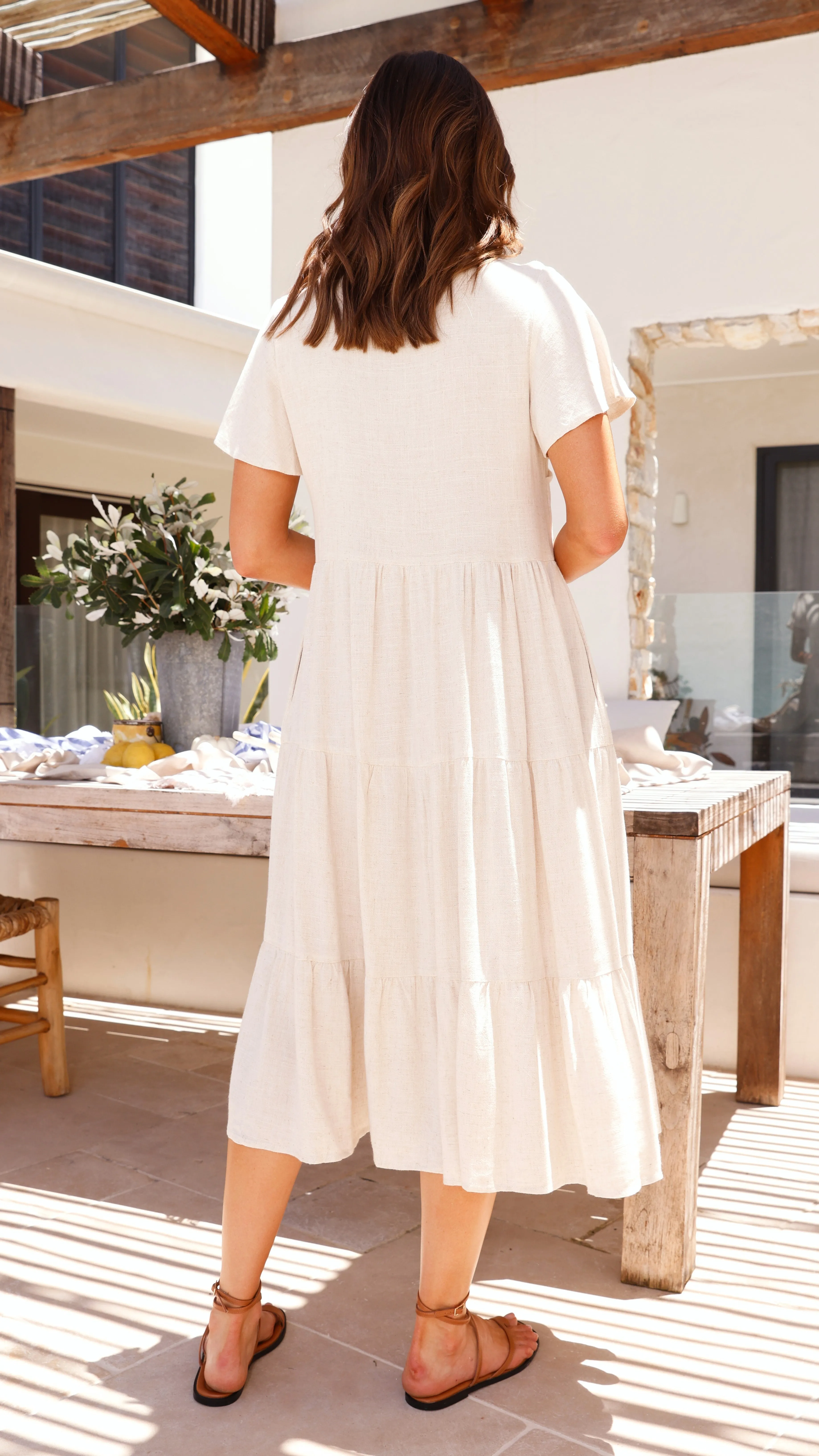 Lucinda Midi Dress - Beige sold by Billy J product image thumbnail 2