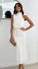 Estha Linen Maxi Dress - White sold by Billy J
