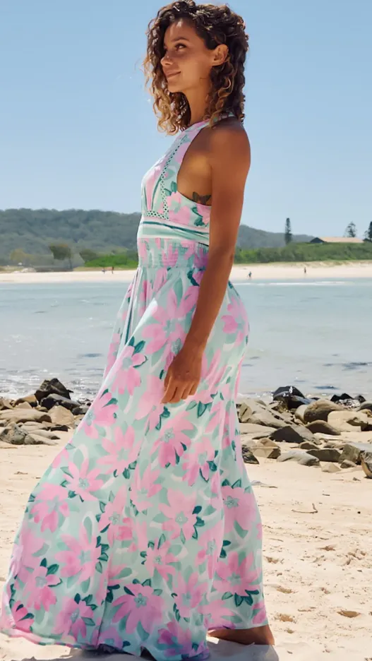 Endless Summer Maxi Dress - Voyage Print sold by Billy J product image thumbnail 3