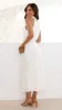 Estha Linen Maxi Dress - White sold by Billy J