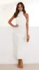 Estha Linen Maxi Dress - White sold by Billy J