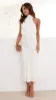 Estha Linen Maxi Dress - White sold by Billy J