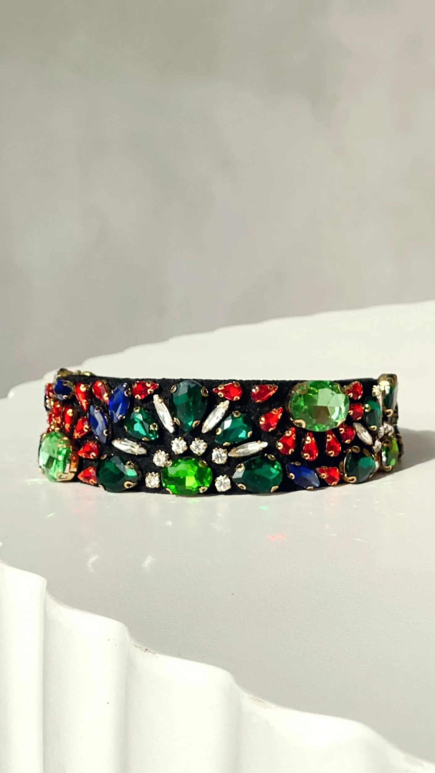 Flower Garden Jewelled Headband - Green/Multi sold by Billy J product image thumbnail 4
