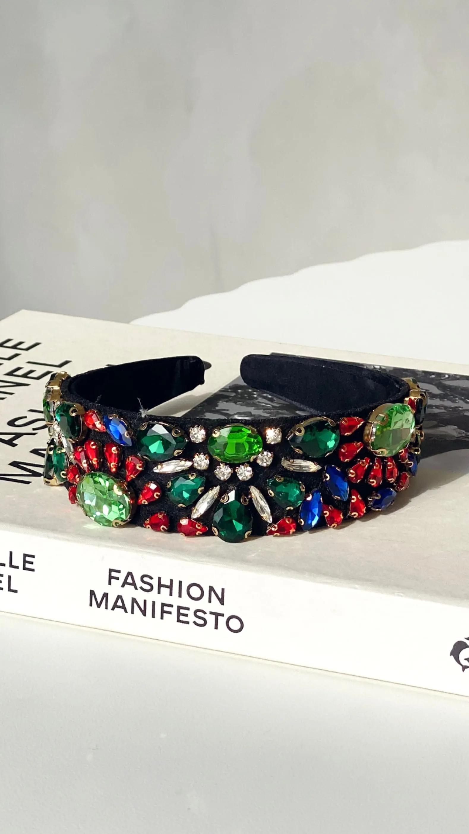 Flower Garden Jewelled Headband - Green/Multi sold by Billy J product image thumbnail 3