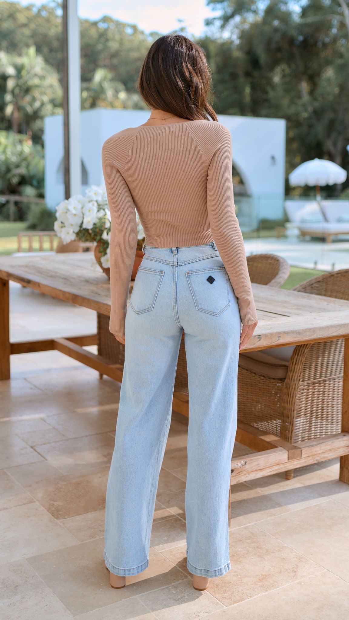Jennifer Long Sleeve Knit Top - Nude sold by Billy J product image thumbnail 2