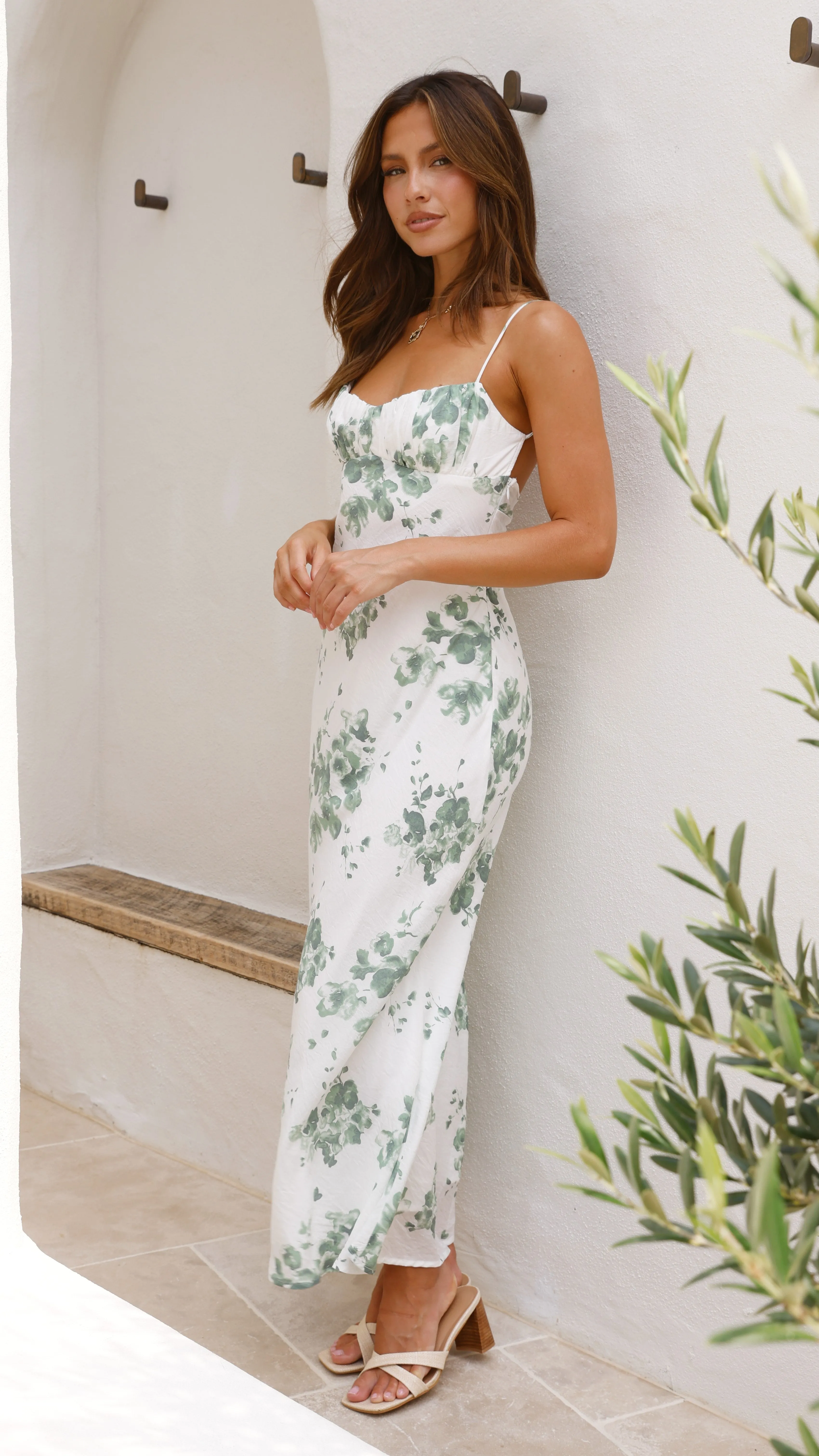 Margie Midi Dress - Green Floral sold by Billy J product image thumbnail 3