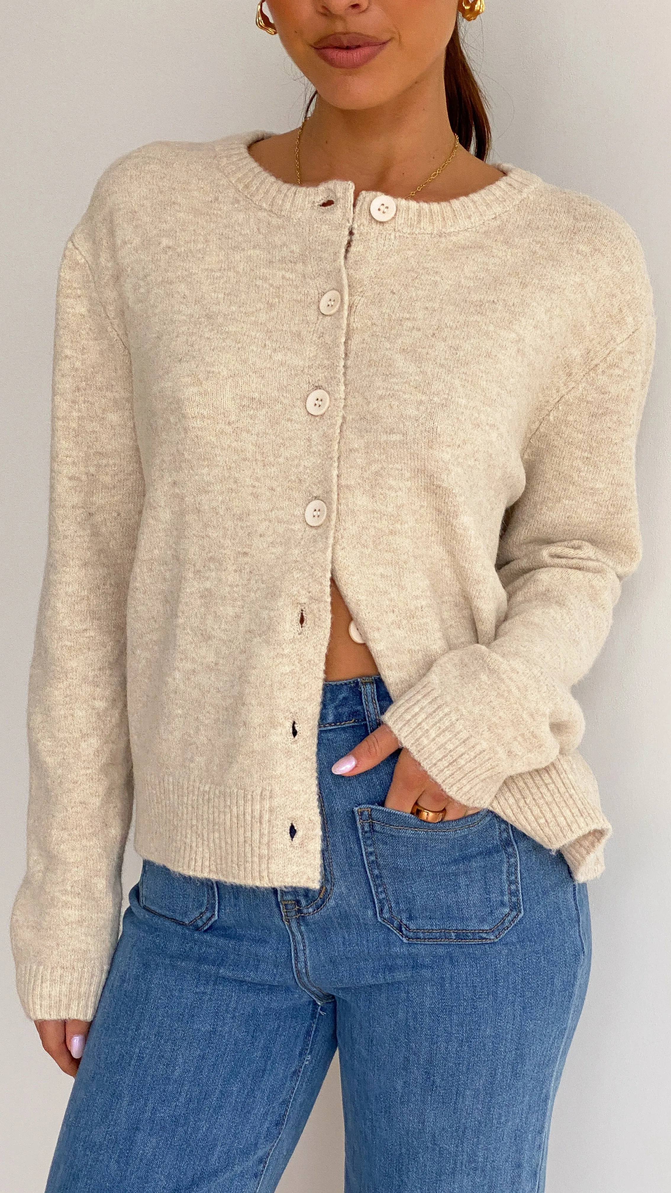 Carinna Knit Jumper - Beige sold by Billy J