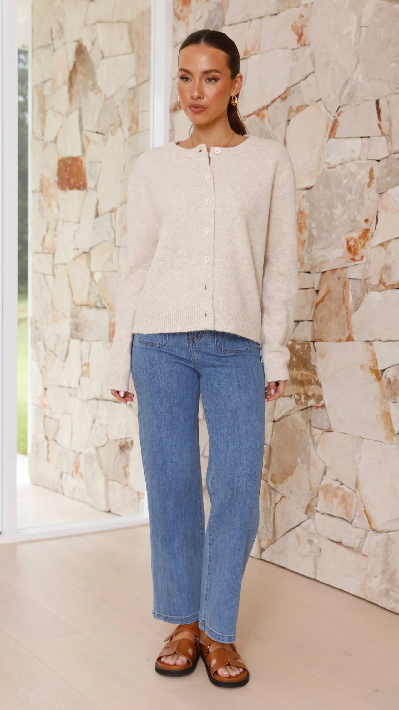 Carinna Knit Jumper - Beige sold by Billy J product image thumbnail 5