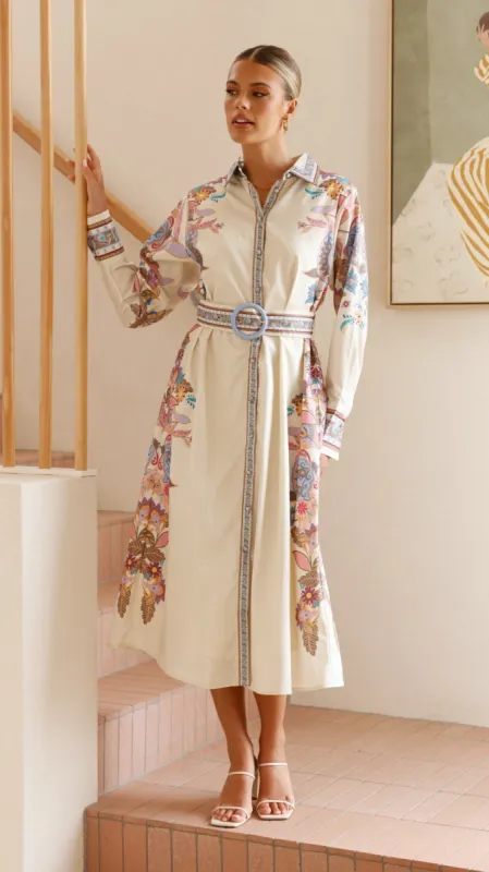 Alaia Midi Dress - Cream sold by Billy J