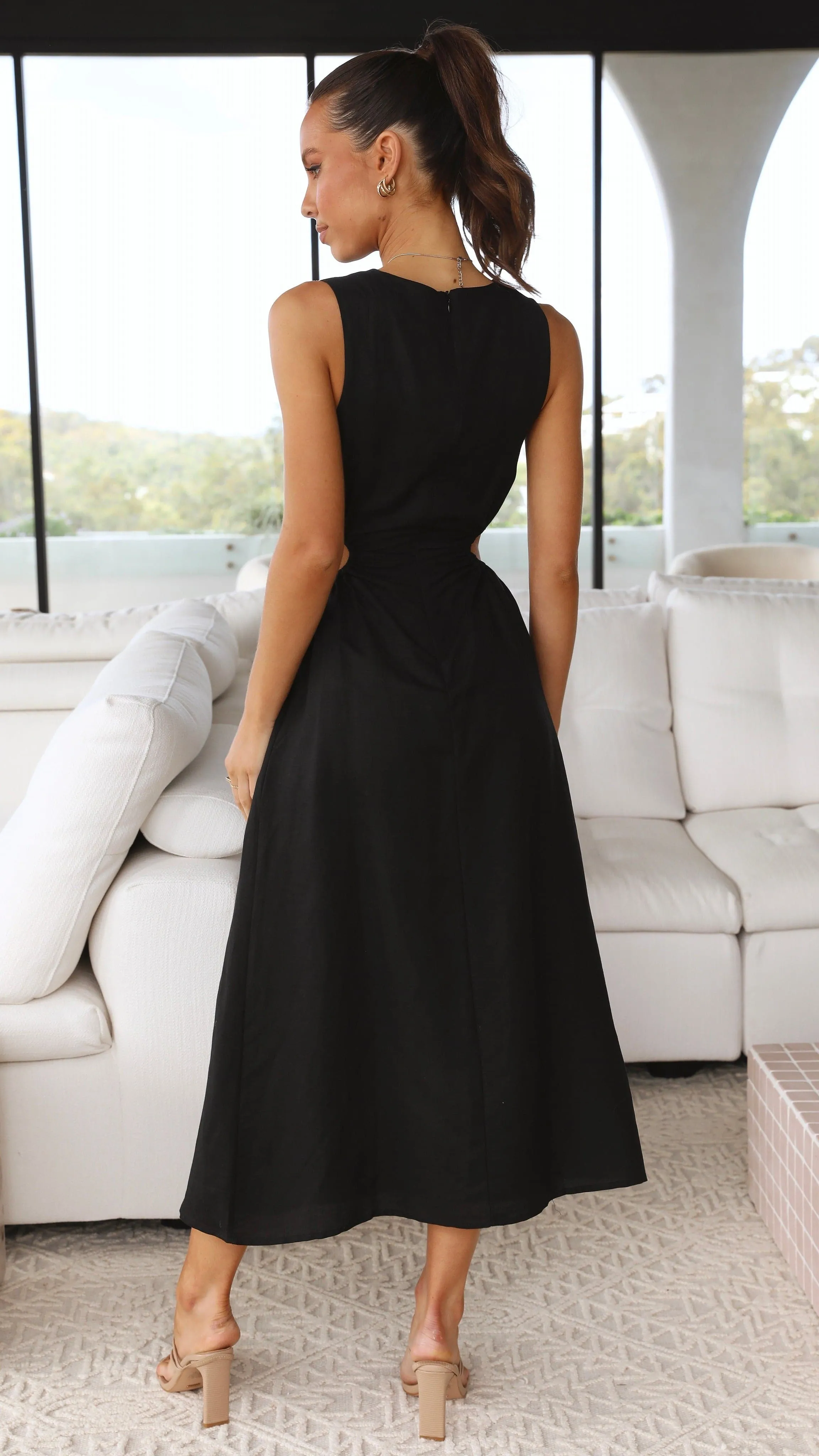 Jamila Midi Dress - Black sold by Billy J product image thumbnail 3
