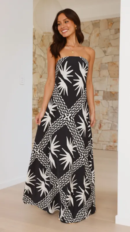 Nadja Maxi Dress - Kahlo Print sold by Billy J
