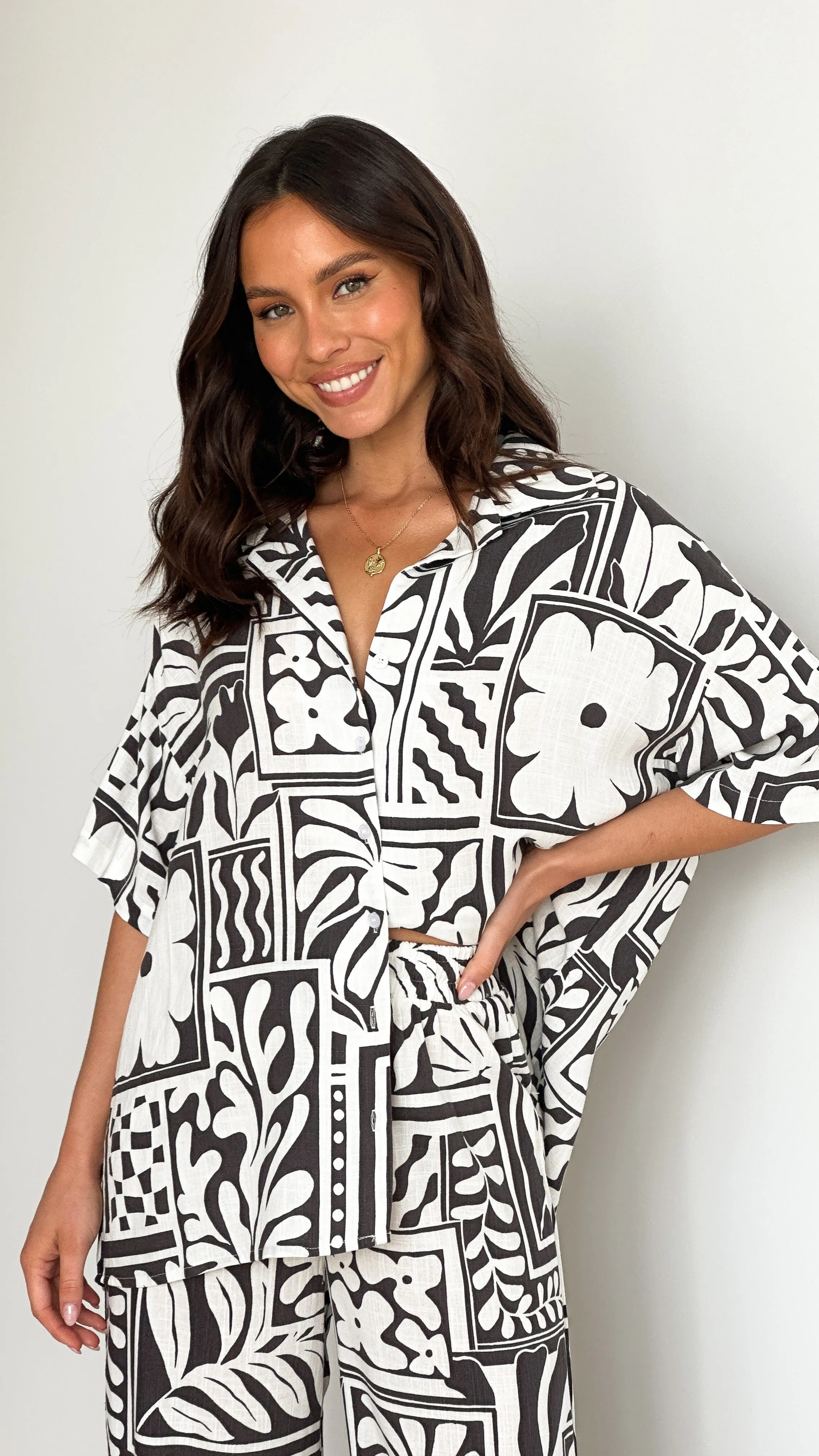 Benita Button Up Shirt - Laie Floral sold by Billy J product image thumbnail 4