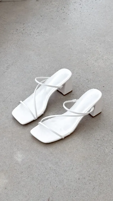 Yazmin Heel 2.0 - White sold by Billy J