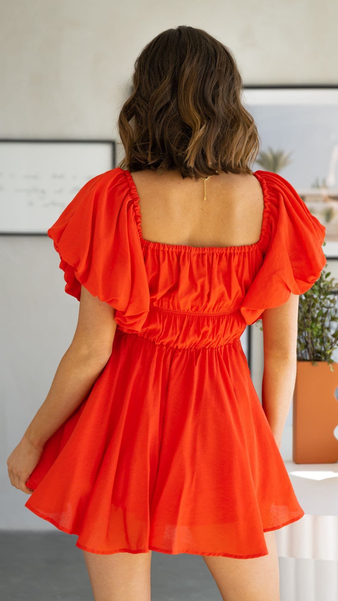 Adi Mini Dress - Orange sold by Billy J product image thumbnail 2