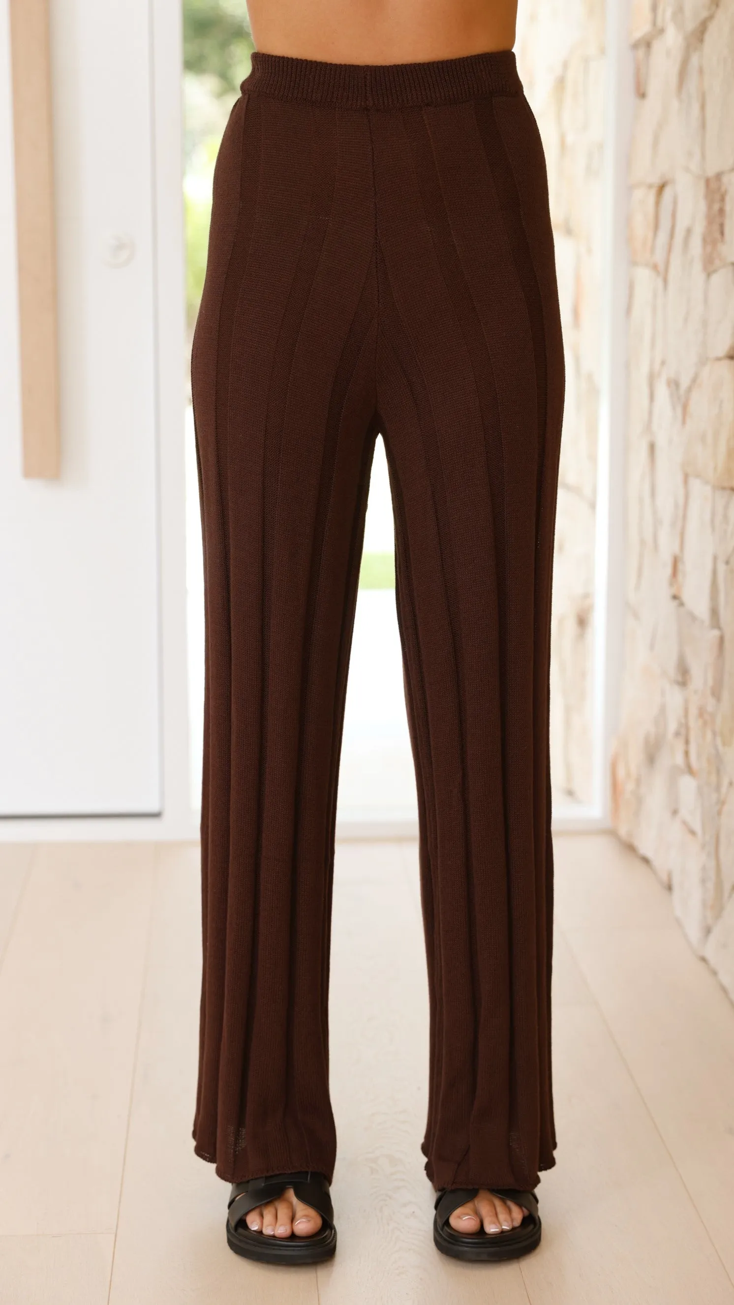 Bayu Knit Pants - Brown sold by Billy J product image thumbnail 2