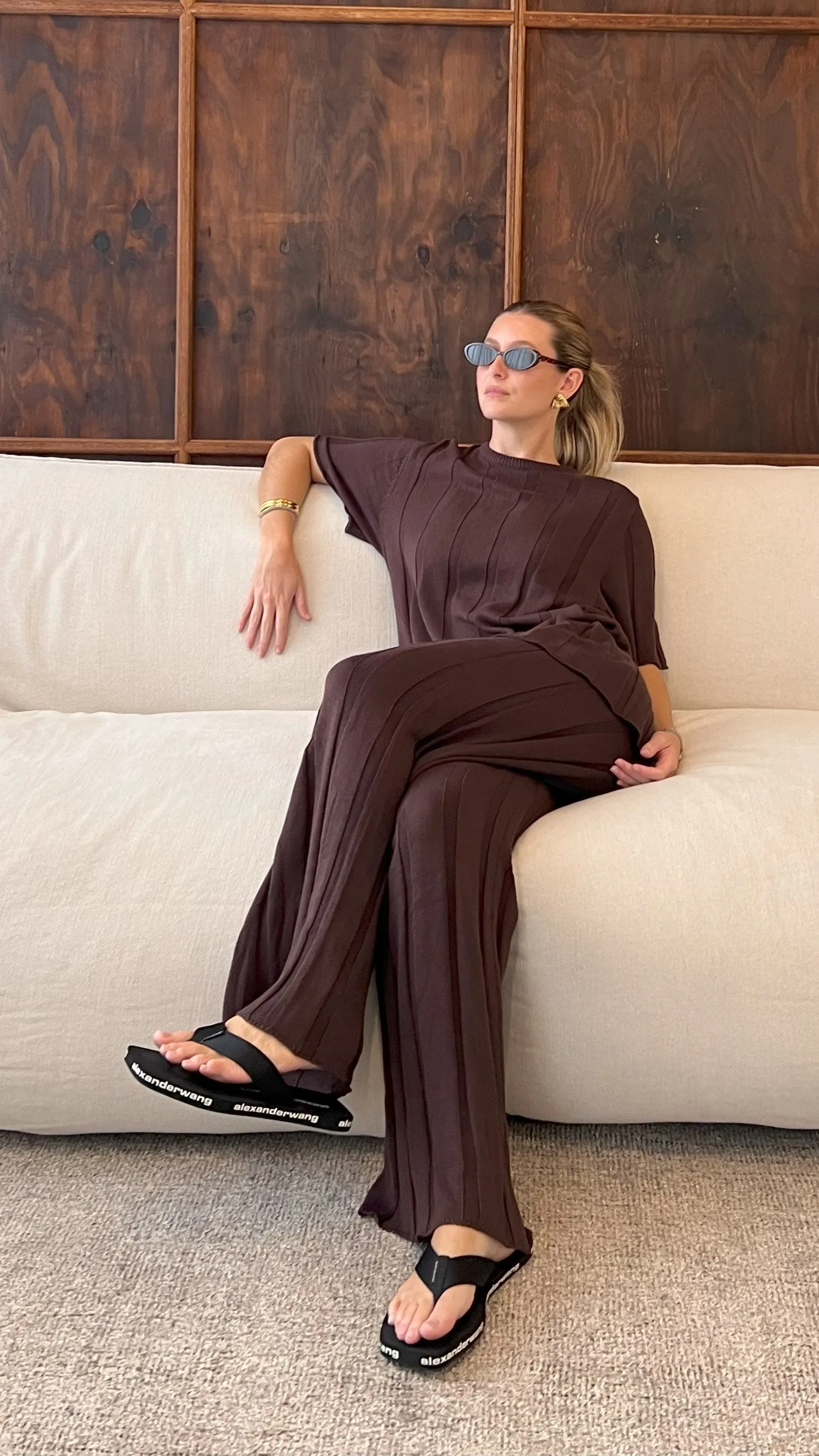 Bayu Knit Pants - Brown sold by Billy J product image thumbnail 5