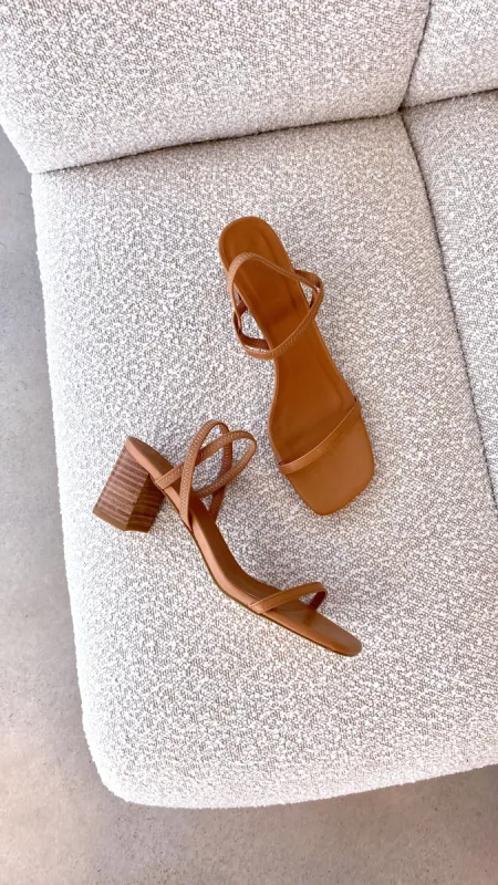 Balton Mule Heel - Sugar Brown / Natural sold by Billy J