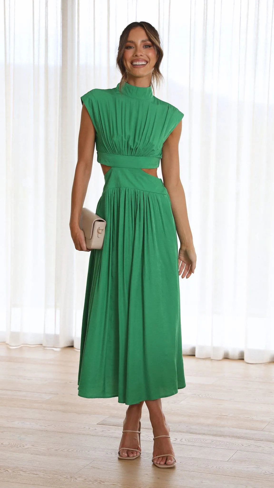 Cindie Midi Dress - Green sold by Billy J product image thumbnail 5
