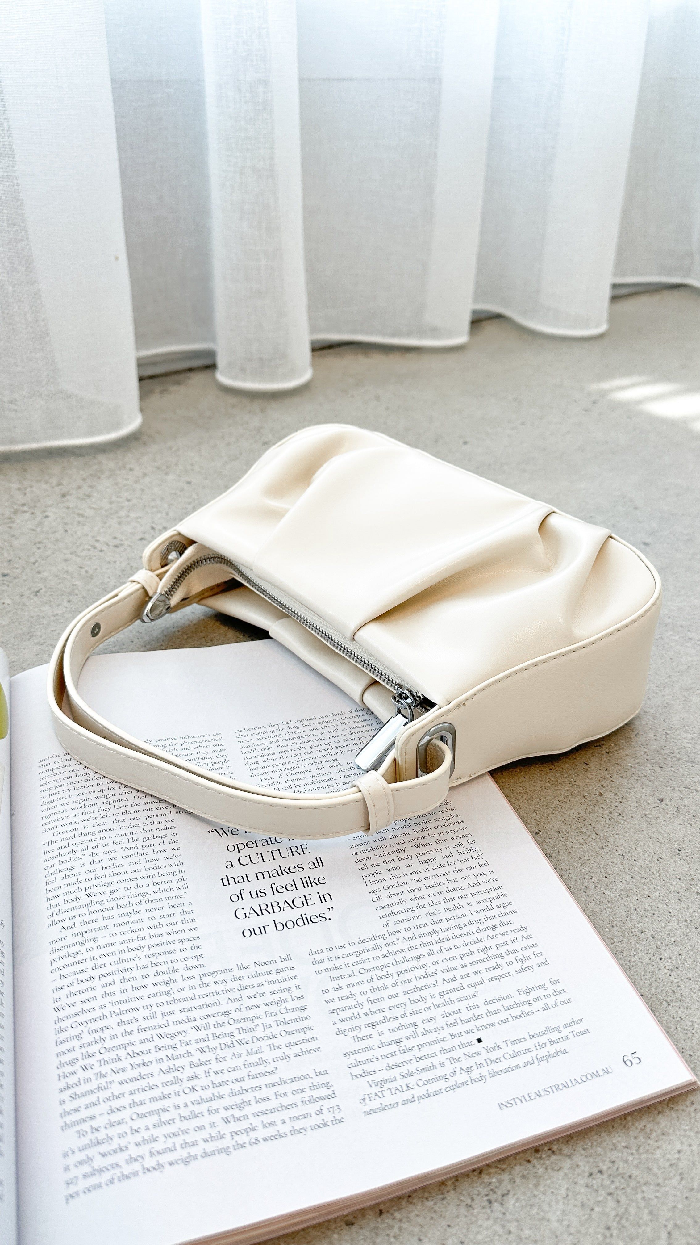 Bronte Shoulder Bag - White sold by Billy J product image thumbnail 2