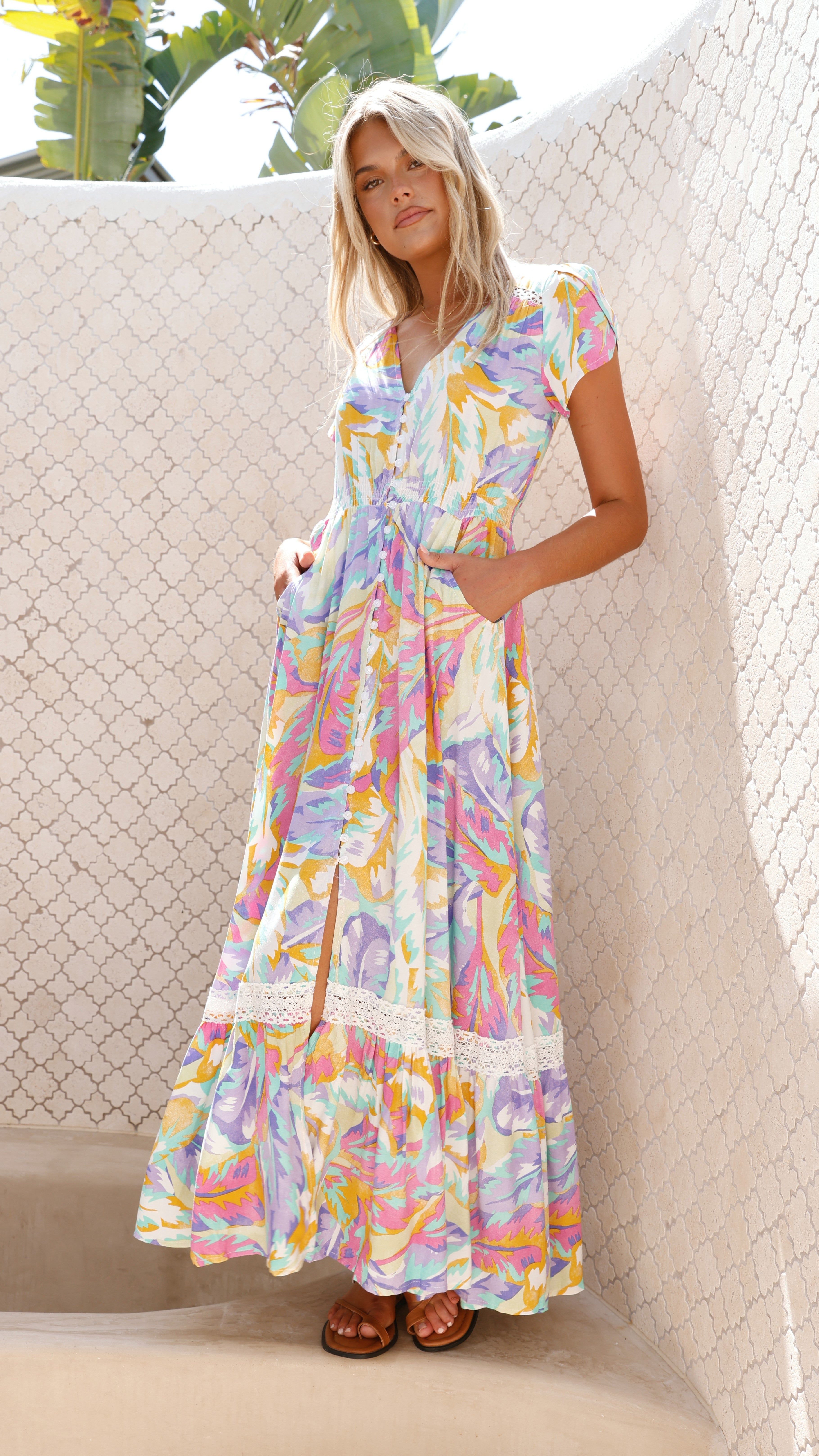 Carmen Maxi Dress - Bahamas Print sold by Billy J product image thumbnail 4