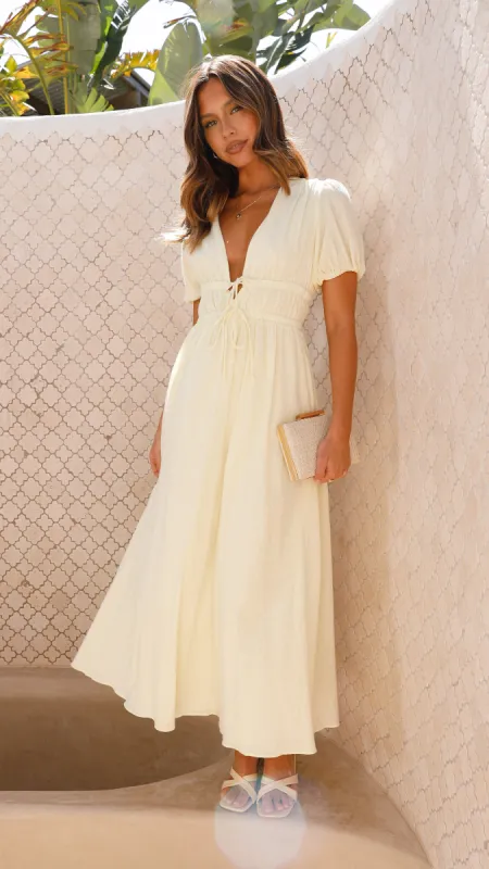 Ena Midi Dress - Yellow sold by Billy J