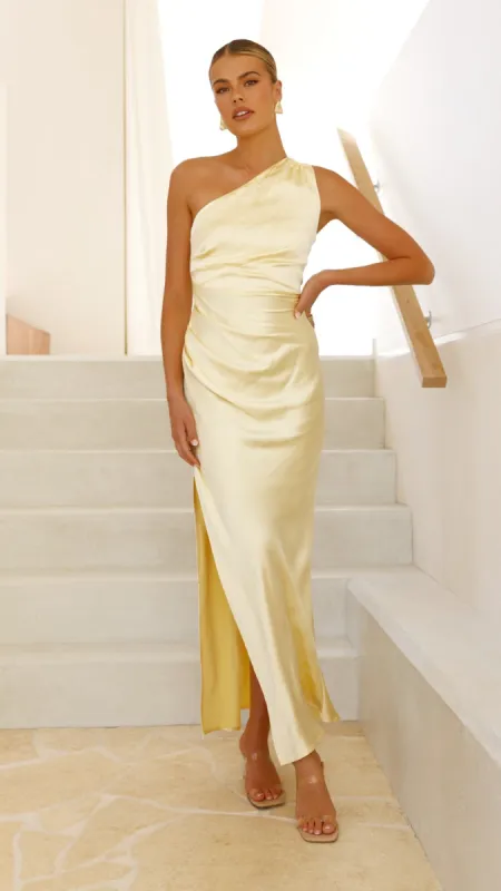 Jenna Maxi Dress - Yellow sold by Billy J