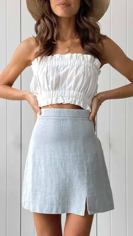 Camille Crop Top - White sold by Billy J