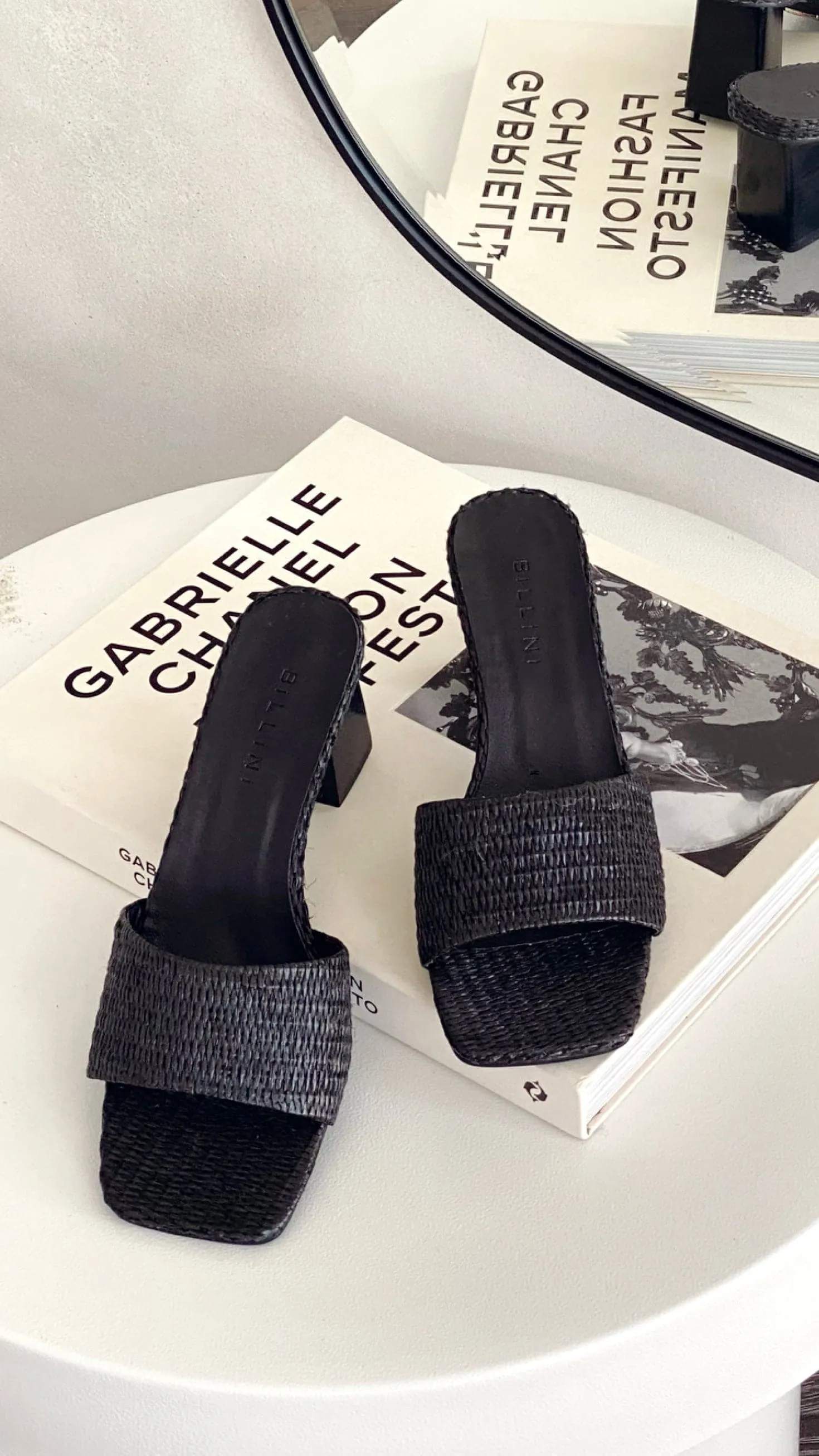 Ukko Heel - Black Raffia sold by Billy J product image thumbnail 3