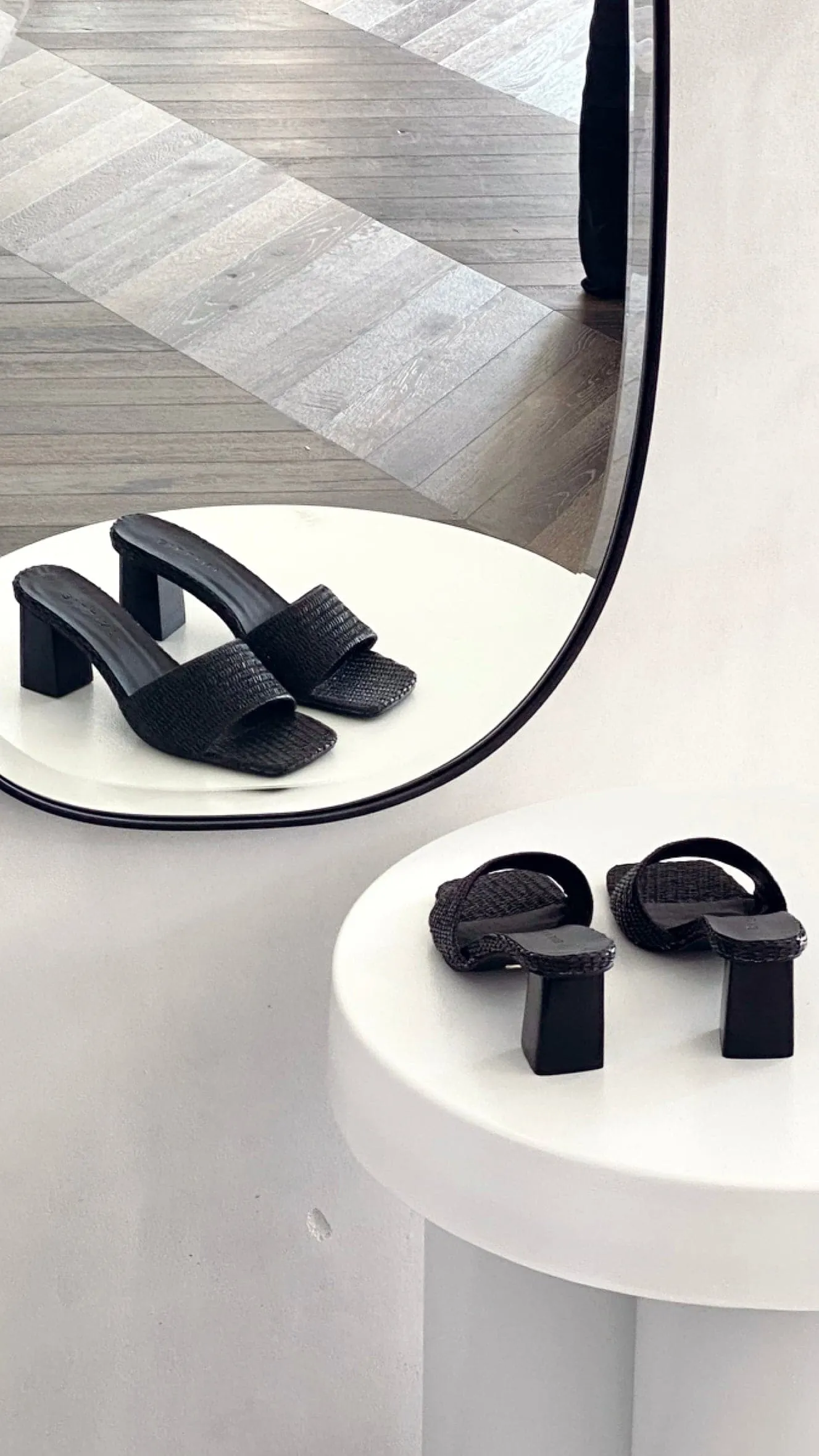 Ukko Heel - Black Raffia sold by Billy J product image thumbnail 5