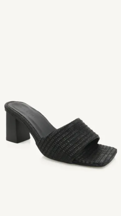 Ukko Heel - Black Raffia sold by Billy J product image thumbnail 4